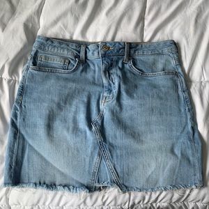 F21 denim skirt